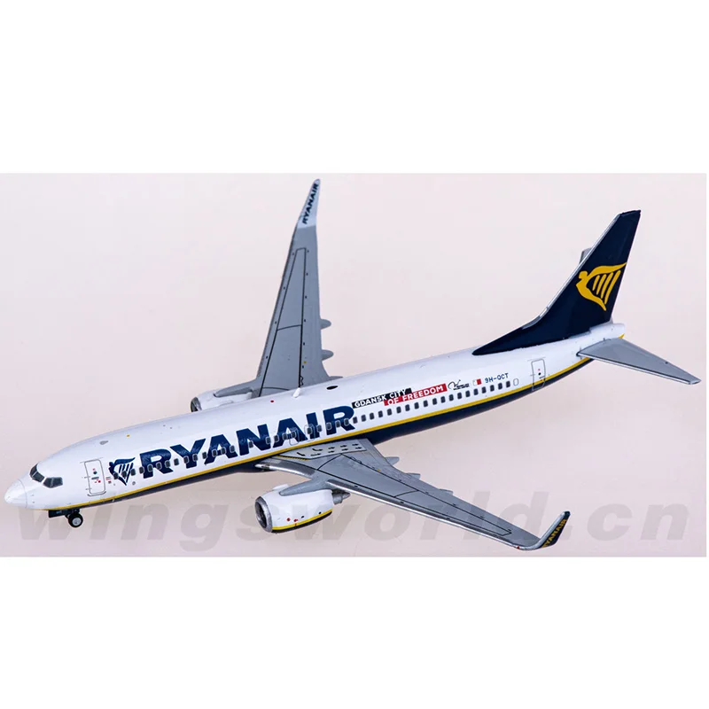 Diecast Scale JC Wings 1:400 XX4268 Ryanair  B737-800 9H-QCT  Alloy Metal Aircraft Model Decorative Gift Collection Display Toy