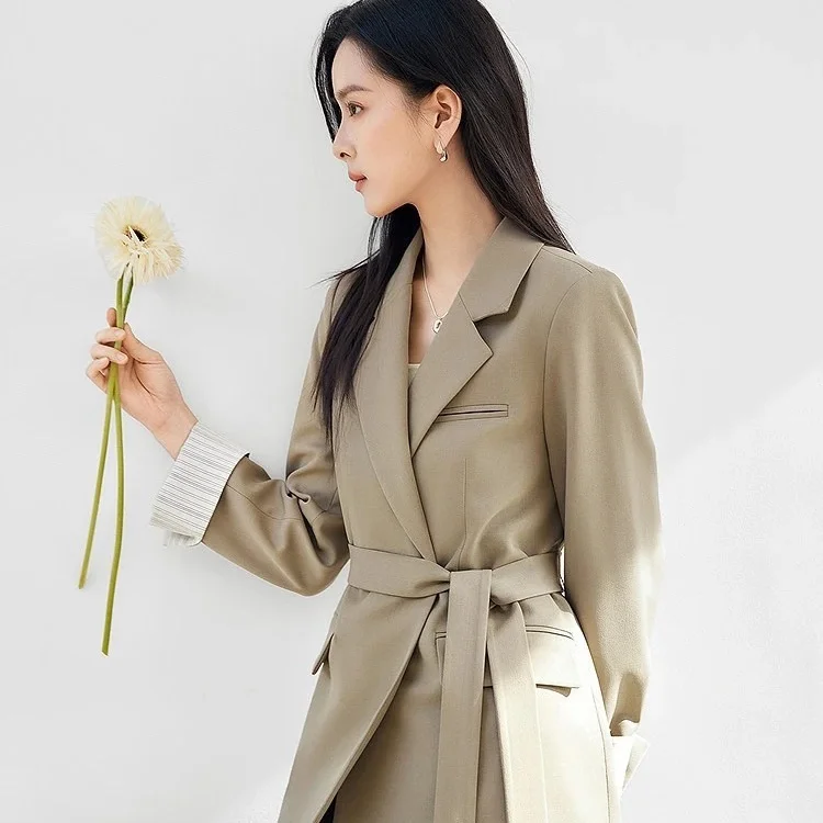 Dames Pak Vrouwelijke Kleding Elegante Vrouw Y2k Blazer College Lovertjes Dye Comfortabel Kleden Dikker Contrasterende Uitgeholde Punt