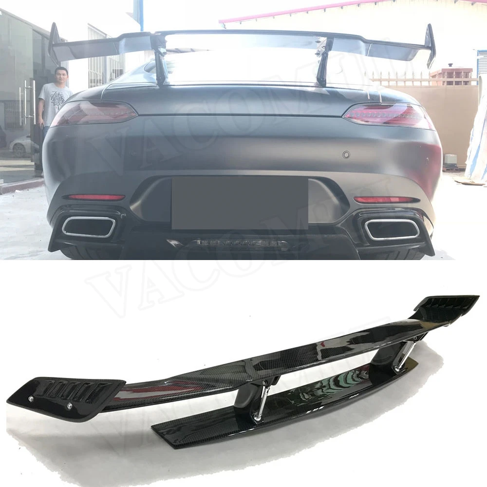 

VACOMUL Carbon Fiber Rear Trunk Lip Spoiler For Mercedes Benz AMG GT AMG GTS AMG GTR Coupe 2 Door FRP Wing 2015-2019+