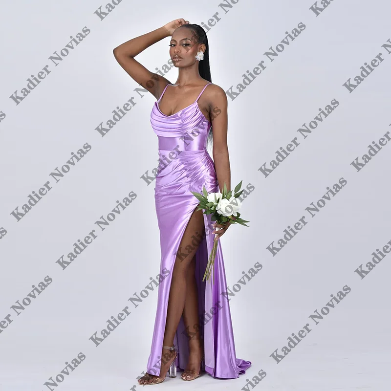 abiti-da-cerimonia-per-invitati-eleganti-in-stile-semplice-abiti-da-damigella-d'onore-color-lavanda-guaina-con-una-spalla-in-raso-elastico-damigella-d'onore