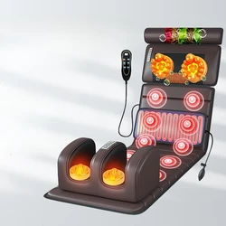 Full Body Heated Massage Mat - Electric Shiatsu Back/Neck/Leg Massager with 8 Motors, Home Spa Therapy Cushion Massage Mattress