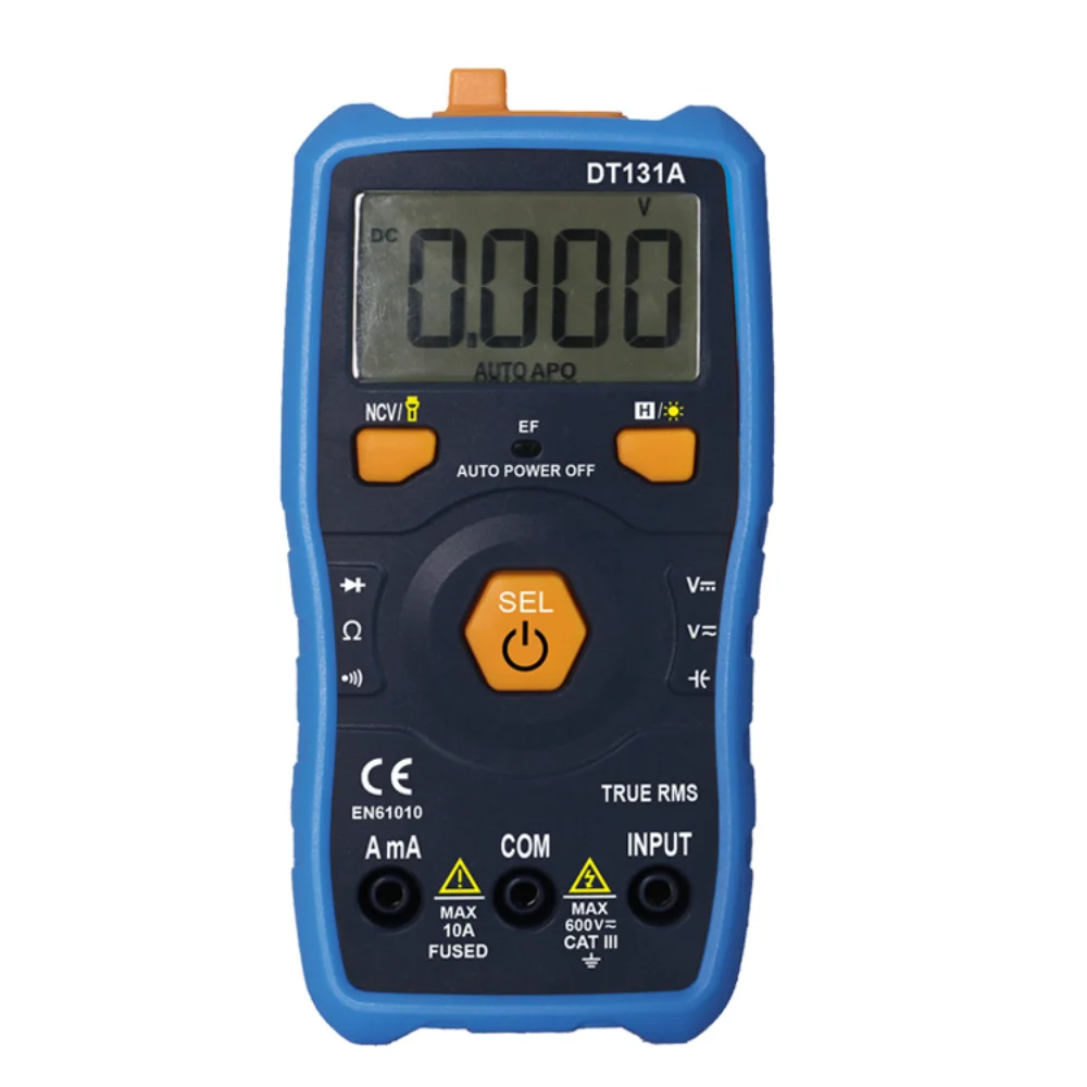 Smart Household Handheld Digital Multimeter Fully Automatic True RMS DT131A Electrical Instrument Small Electrical Instrument