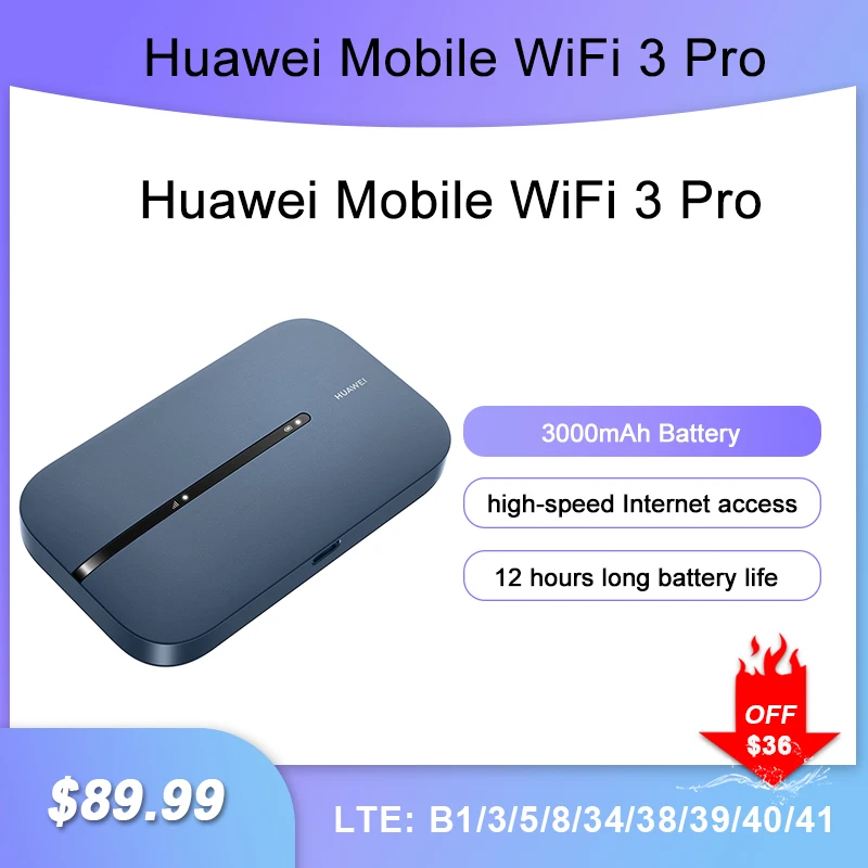 

New Huawei Mobile WiFi 3 Pro Router E5783-836 pocket wifi router 4G LTE Cat 7 mobile hotspot wireless modem router 4g sim card