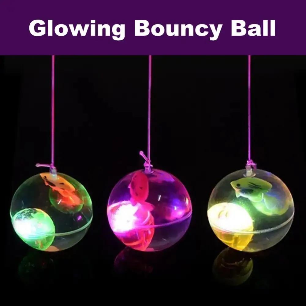 Pelota para saltar con Flash colorido, juguetes luminosos para niños, pelota hinchable brillante, pelota elástica con brillo LED para niños, juguetes Lato divertidos para exteriores