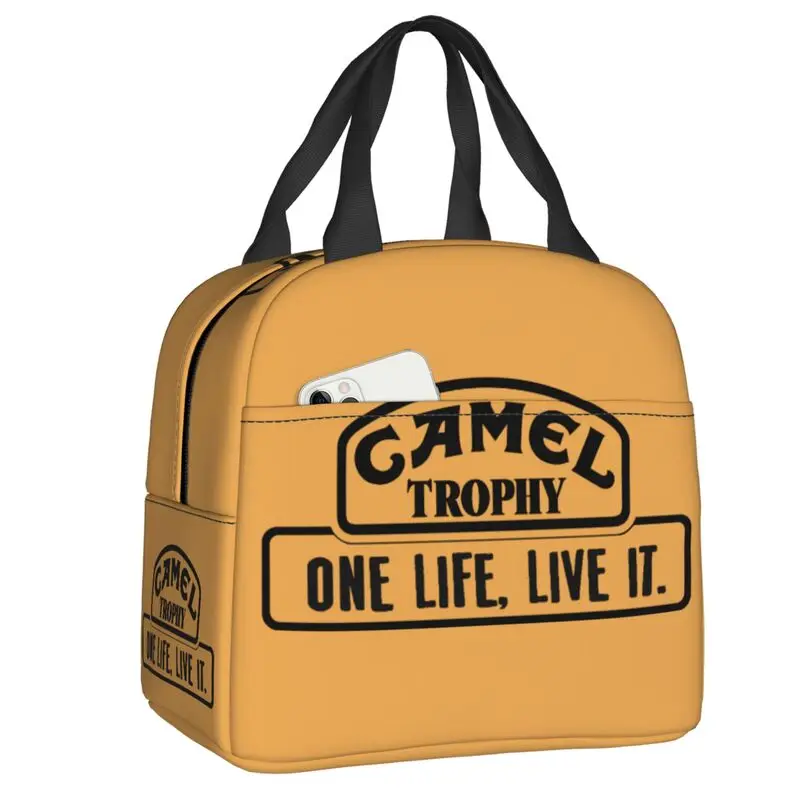 Custom Camel Trophy Defender 110 Insulated Lunch Bag for School Thermal Cooler Bento Box Women Children Food Container Tote Bags