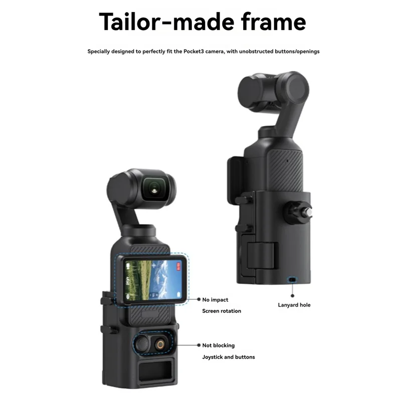 

Protective Frame For DJI Osmo Pocket 3 Camera Expansion With Cold Shoe Adapter Handle Cover, And Bracket Accessories