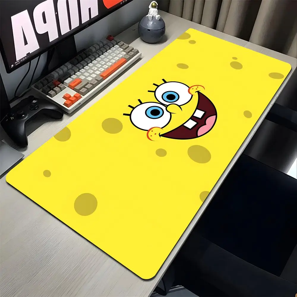 Cartoon S-Sponge Cute B-Bob Mouse Wholesale and Pad Large Gaming Gamer Big Mouse Mat Computer Locking Edge MousePad