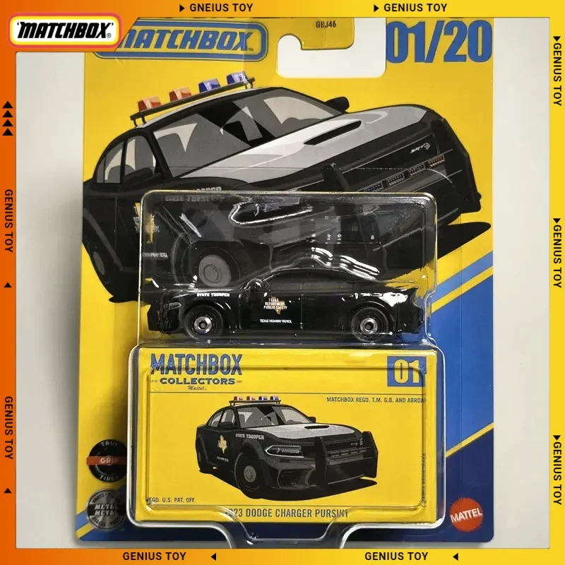 

Matchbox Collectors 2026 GBJ48-F 01/20 2023 DODGE CHARGER PURSUIT 1:64 Diecast Alloy Model Car Collectible Gifts for Fans