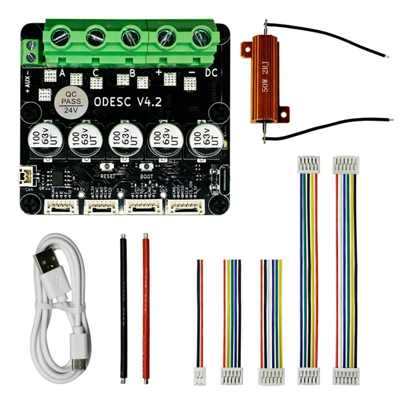 

ODESC V4.2 8-24V Single-Drive High-Current High-Precision Brushless Servo Motor Controller, Based on ODrive3.6 Upgrade