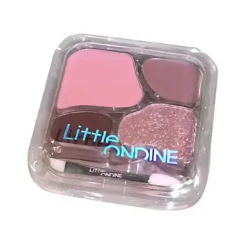 Little Ondine 四色眼影粉餅高光自然裸色韓式妝容閃亮眼影 10 最佳銷售 小奧丁 - №2