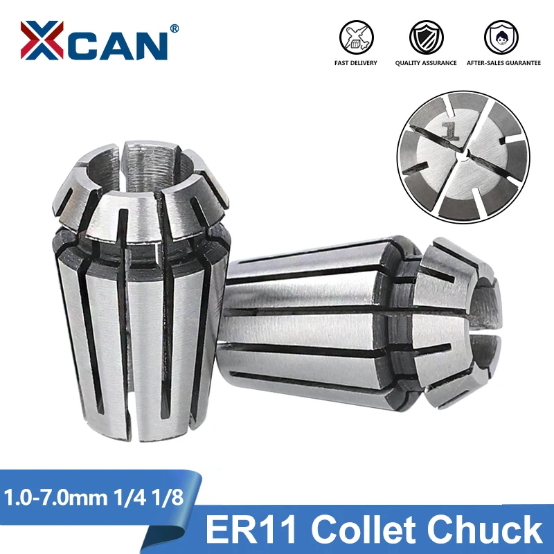 

XCAN Tool Holder ER11 Spring Collet Chuck 1mm-7mm 1/4 1/8 Collet Chuck for CNC Milling Engraving Machine Spindle Motor