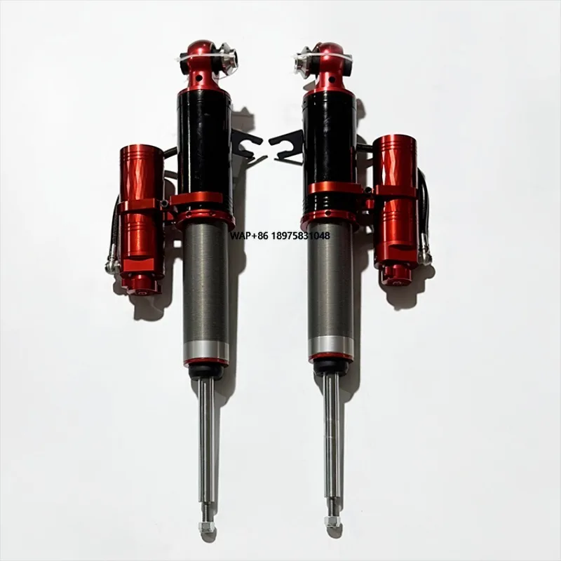 X6, Compression and Rebound Bidirectional Adjustable, 4 Inches, Red, 2.0-inch Diameter Tube.