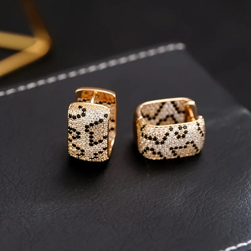 Pendientes de Lujo con Estampado de Leopardo para Mujer, Joyería de Oreja Sexy y Original para Chicas, Accesorios de Moda para Fiestas, Joyería Diaria de Lujo