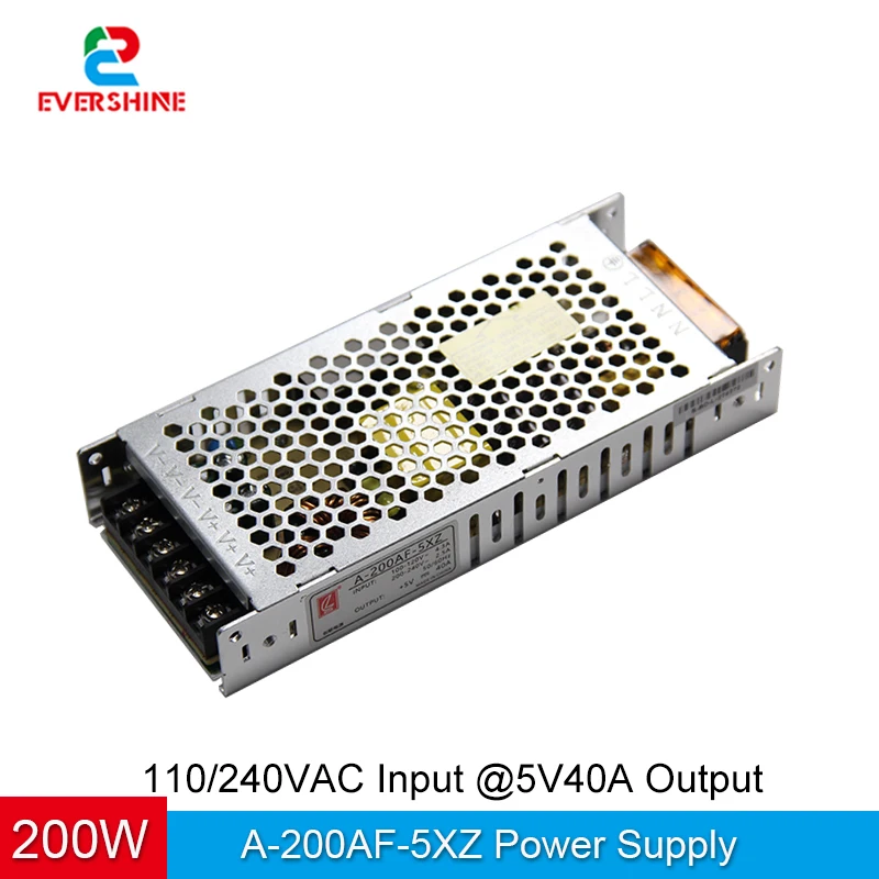 CL A-200AF-5X 5V 40A 200W led full color display special ultra-thin switch power supply