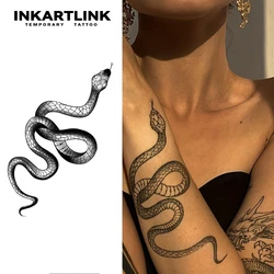Snake temporary tattoo sticker, waterproof magic tattoo, lasts to 15 days fake tattoo, semi permanent tattoo