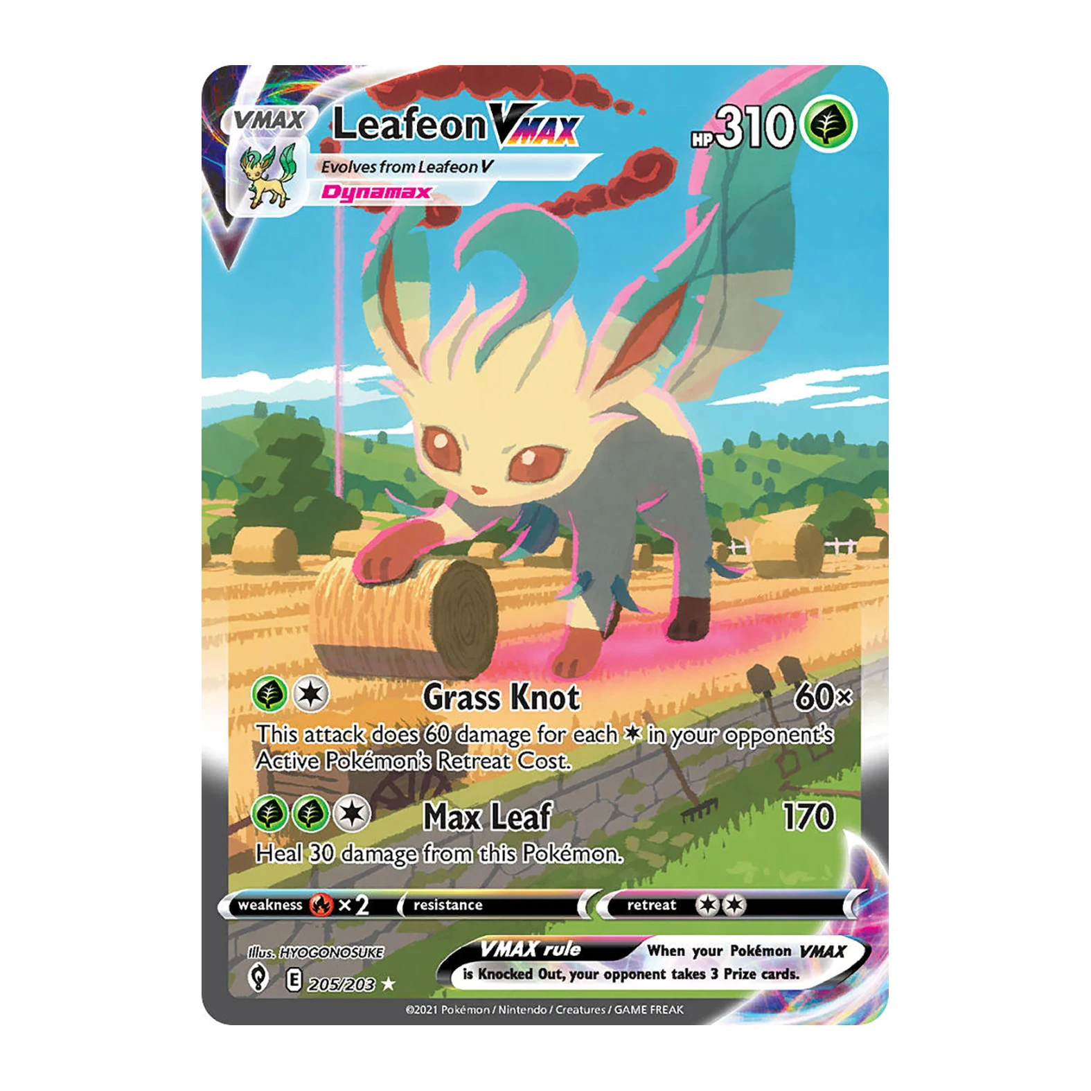 PKM VMAX レア ホログラフィックカードコレクション ゲンガーV-max フュージョンストライク（FST）271 カリレックス グラセオ シルベオン ポケモン トレーディングゲームカード