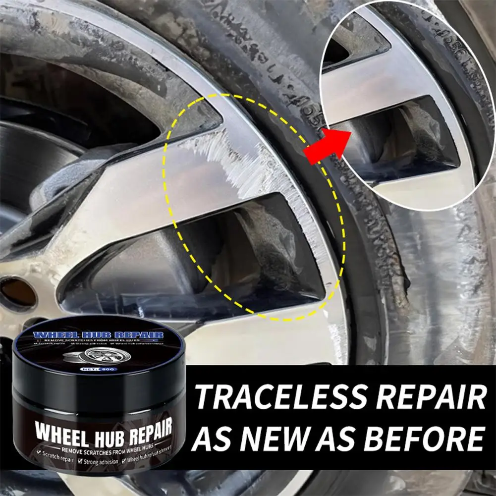 80g Auto Wheel Scratches Repair Wax Car Tire Retread Maintenance Protective Polishing Coating Anti-oxidation Clean Tools Me T1J4