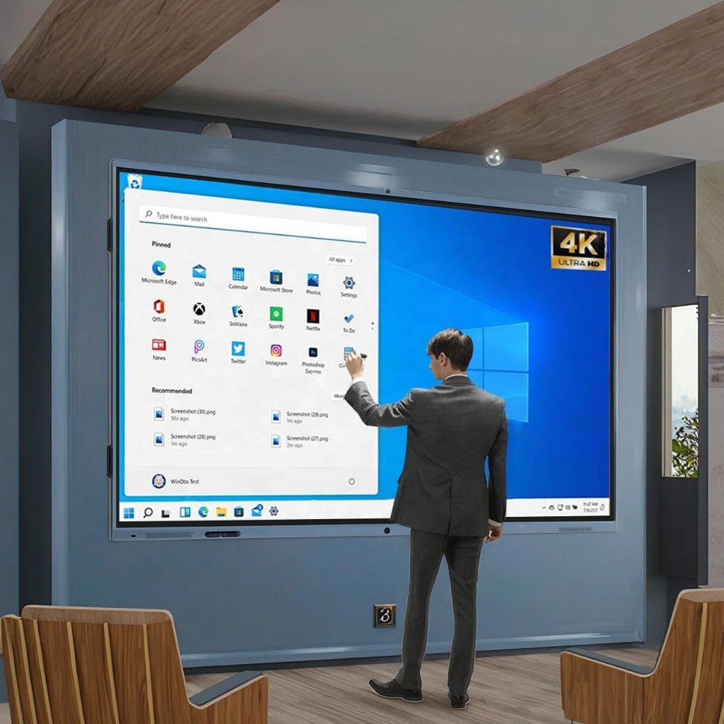 65-inch All-in-one Touch Screen Whiteboard Interactive Boards Multimedia HD Smart Teaching Machine Education/Conference