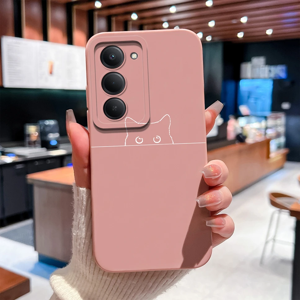 ل Redmi 15 4G 5G غطاء الهاتف جميل الكرتون لينة السائل سيليكون خفيفة الوزن حماية كاملة ل Redmi15 المضادة للانزلاق الوفير