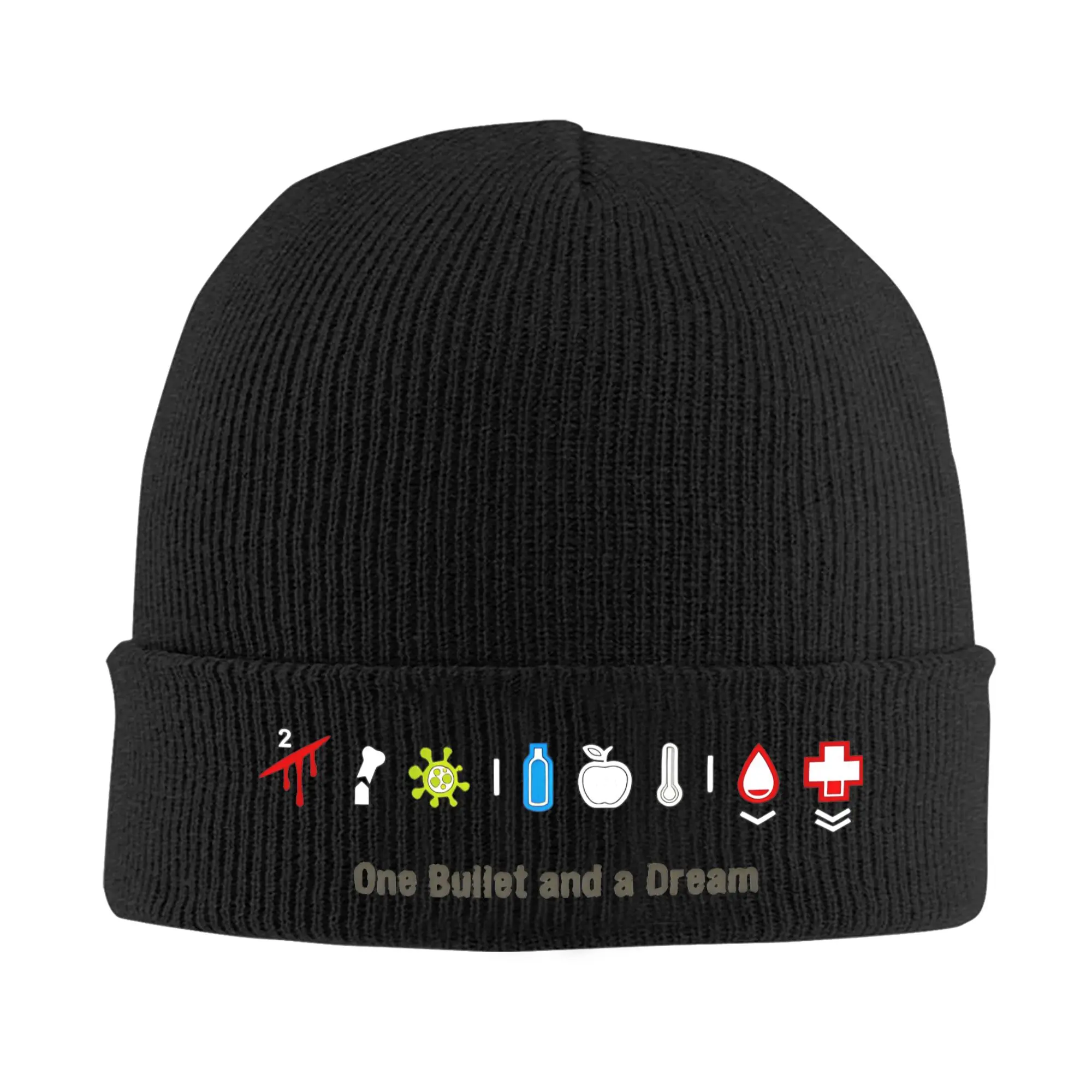 DayZ One Bullet and a Dream Knit Hat Beanie Autumn Winter Hat Warm Unisex Casual Shotting Game Caps Men Women  Gifts