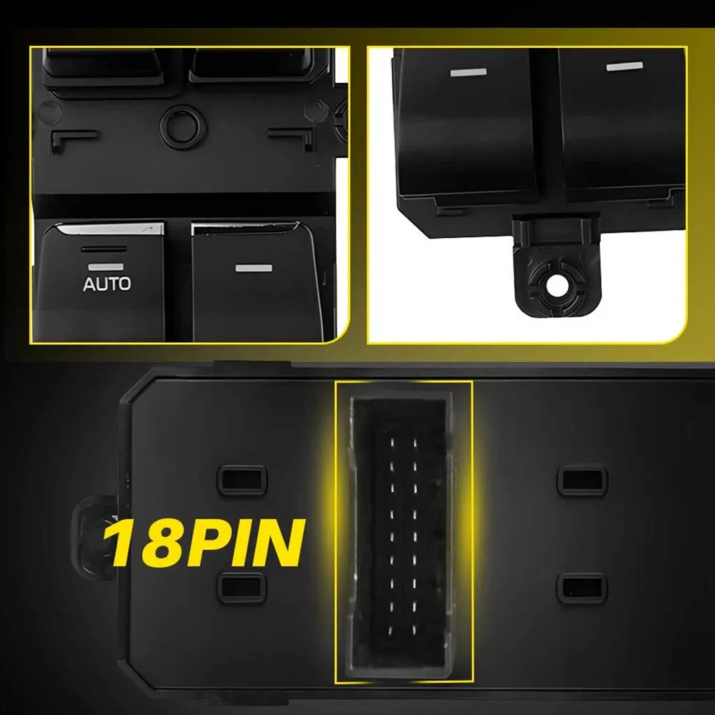 93571-D3000 Left Driver Master Window Switch for Hyundai For TUCSON 2016 2017 2018 2019 2020 2021 Matches Factory Pinout