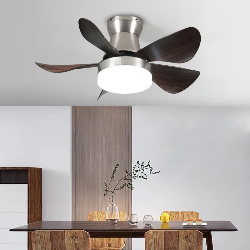 Modern LED Bedroom 26 Inch Ceiling Fan Light Remote Control Nordic Restaurant Table Fan Lamp DC Motor Decorative Fan Ventilator