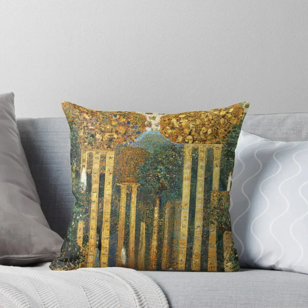 

Gustav Klimt Hanging Gardens of Babylon Throw Pillow home decor items Sofa Pillow Cover Couch Pillows pillow