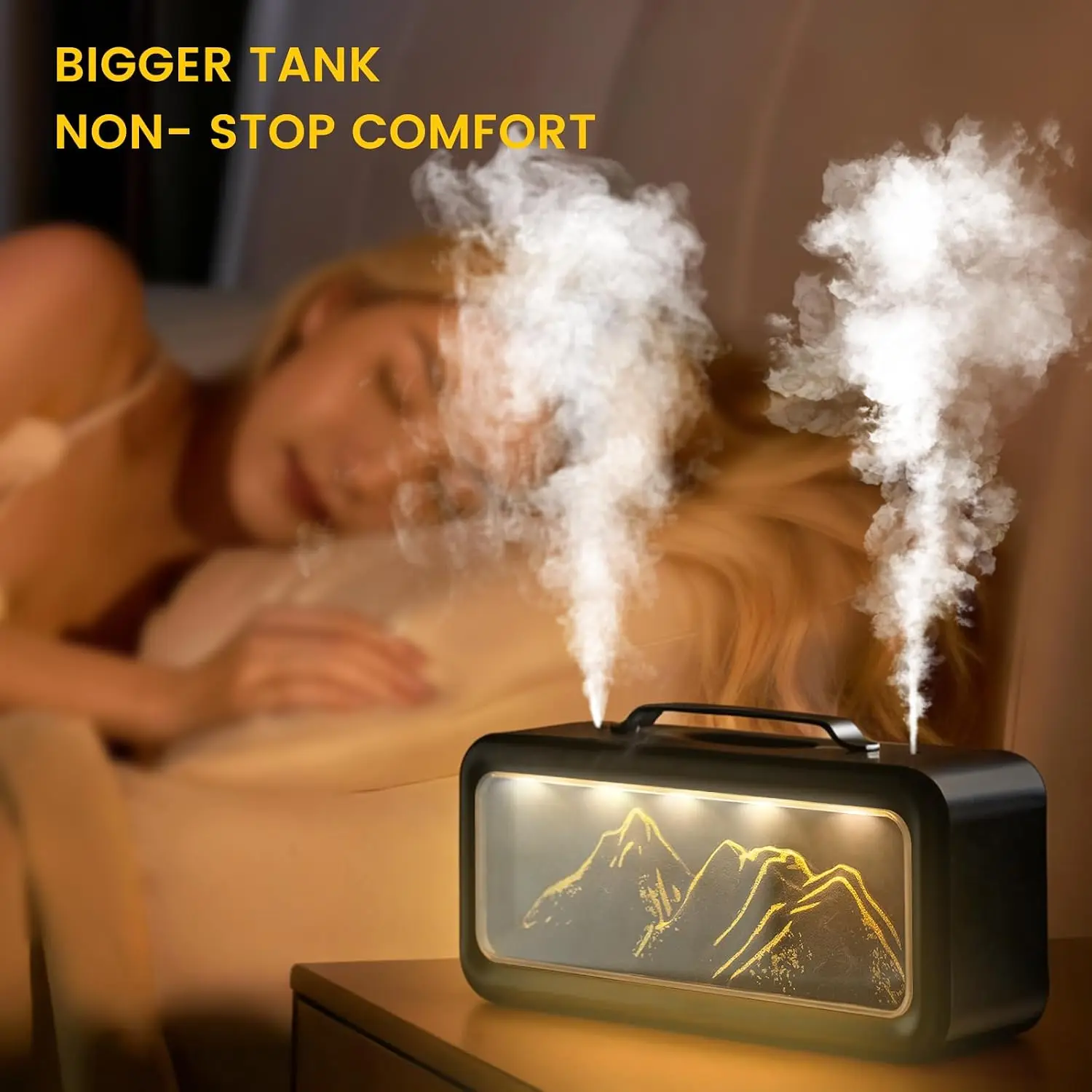 2026 New Upgrade Small Humidifiers For Bedroom, 600ml Cool Mist Top Fill Humidifier For Baby Nursery, Ultra Quiet 23dB