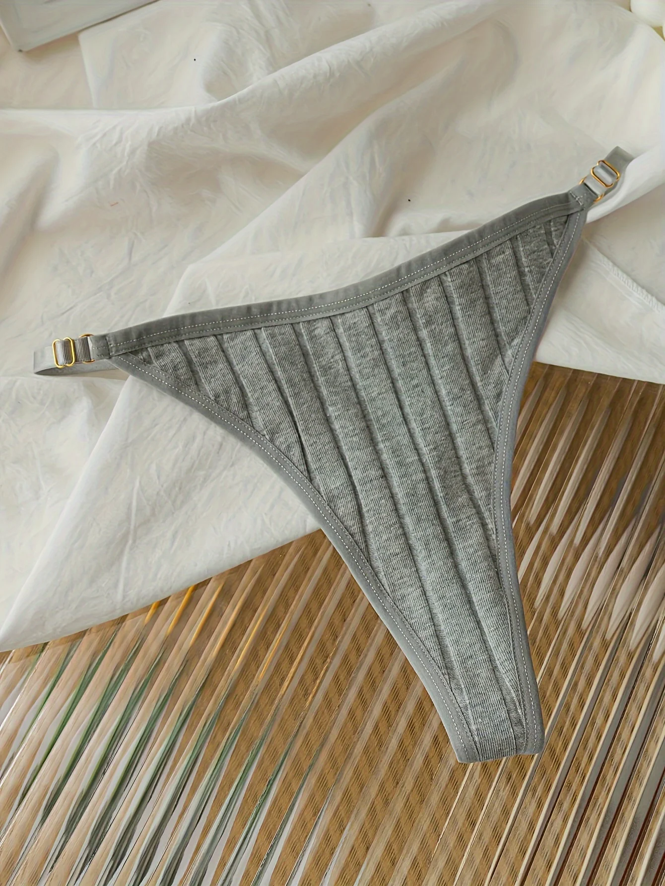 6 أزواج عشوائية من سيور النساء المصنوعة من القطن الخالص بألوان مختلطة مع أشرطة قابلة للتعديل، ملابس داخلية نسائية بسيطة وجديدة