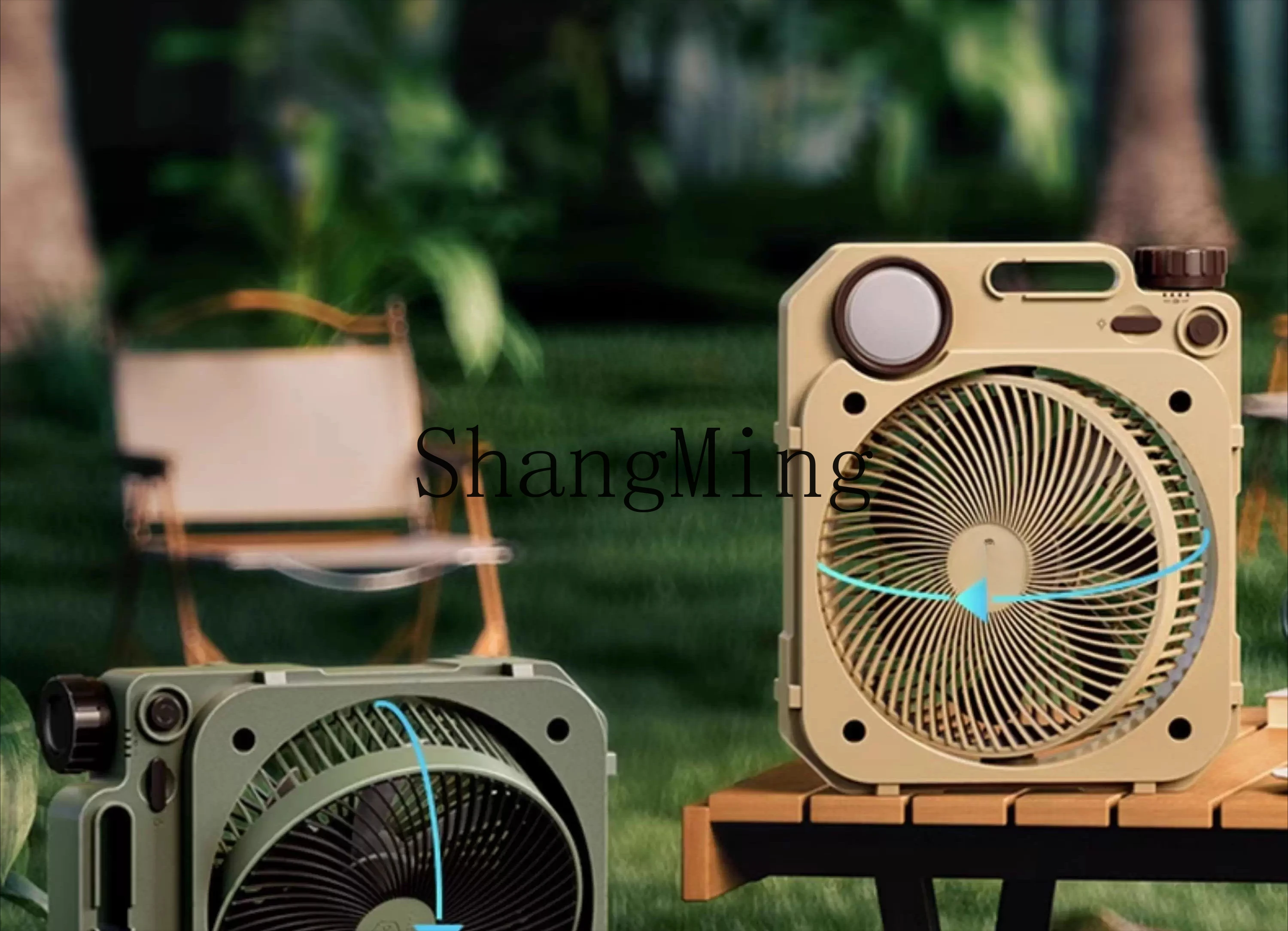 Ventilatore da campeggio esterno ZYY, batteria a lunga durata, ricarica, silenzioso, grande ventilatore elettrico che scuote il vento