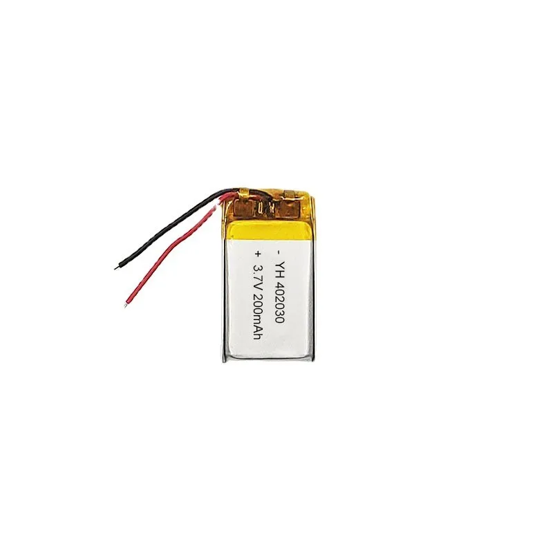 402030 polymer rechargeable battery 200mAh foot capacity halter bluetooth headset 3.7v polymer lithium battery