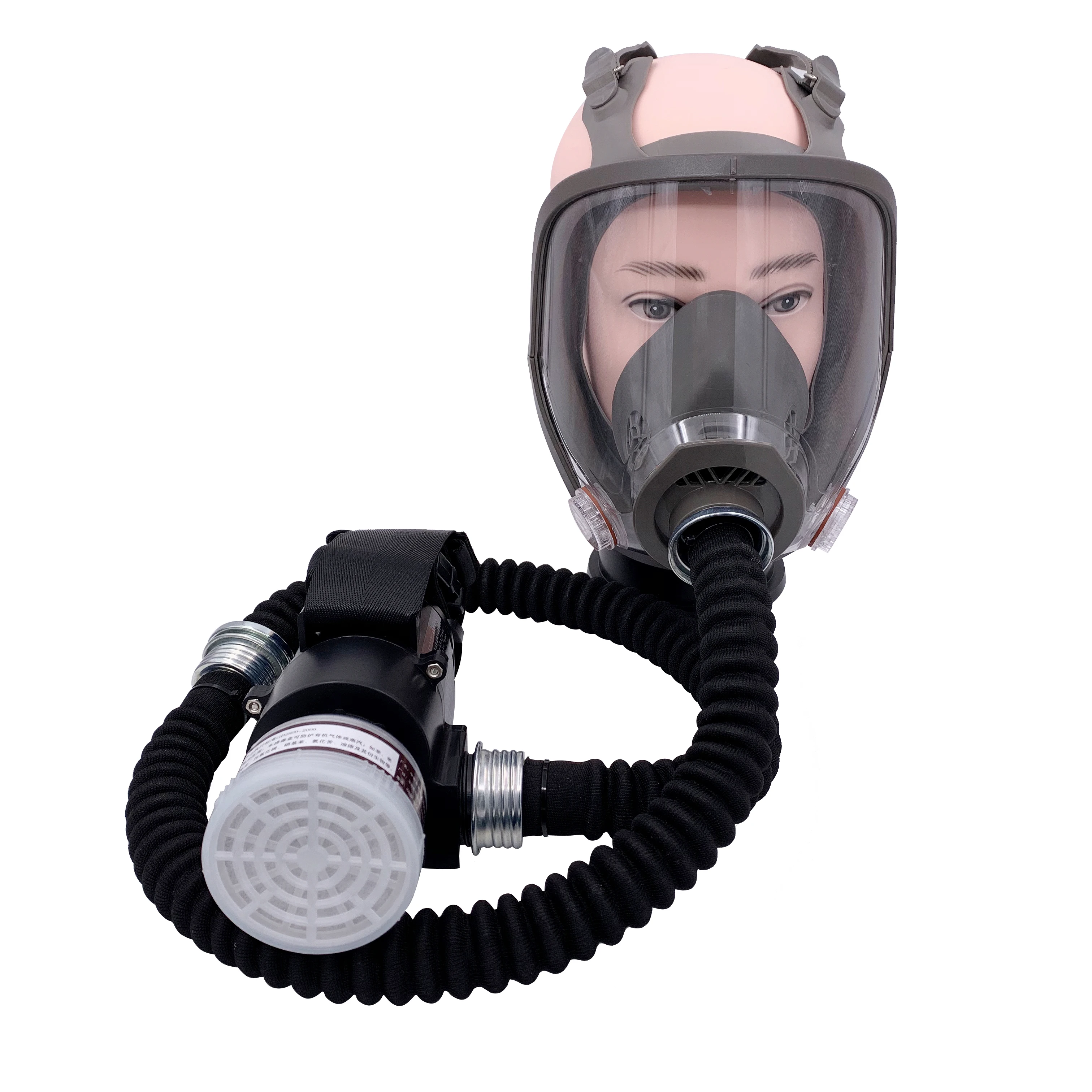 New Electric Constant Flow Air Supply Type Full Face Gas Mask Painting Tool Respirator System Industrial Chemical Safety Use