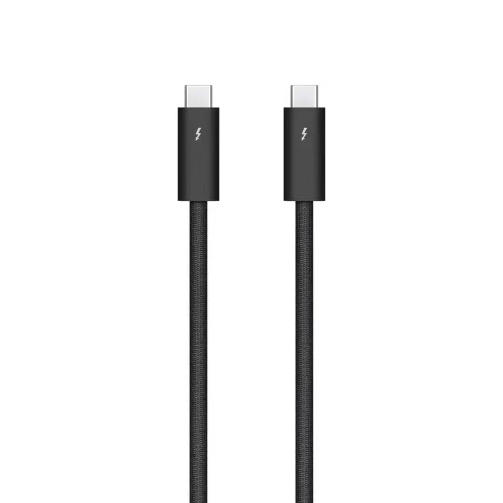 Thunderbolt 4 Data Cable 40Gbps Transmission 8K60hz HD Projection Ccreen USB Cable 2M Black 1 Piece