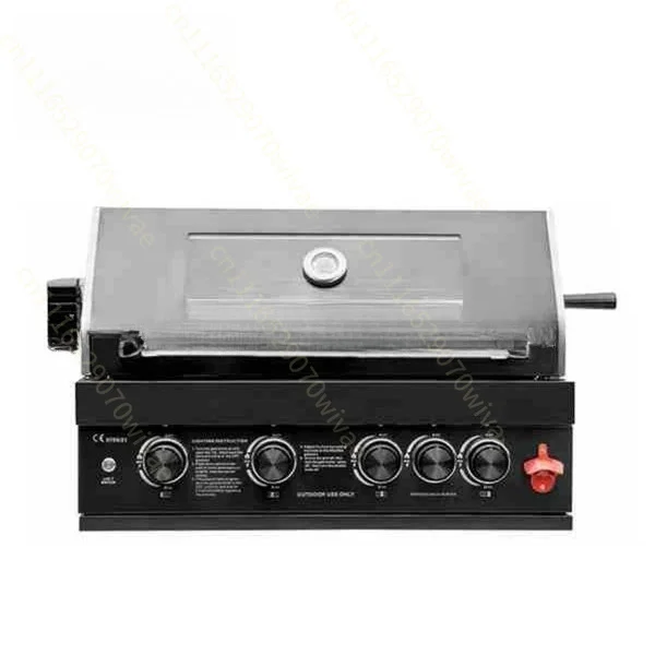 BB-MI41 built-in high-end black steel European-American style outdoor barbecue grill