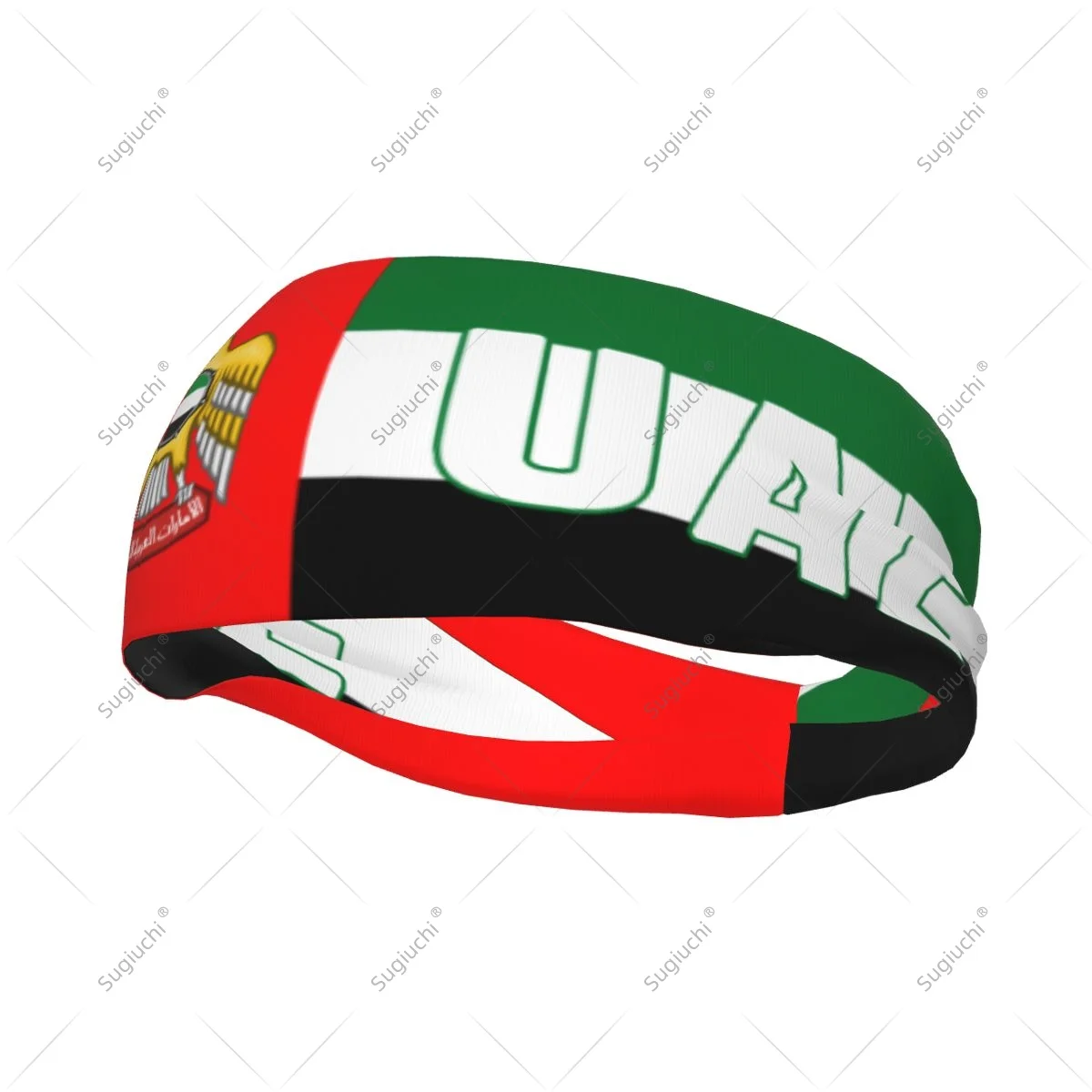 

Эластичные широкие повязки на голову с флагом ОАЭ для мужчин и женщин, для занятий йогой, фитнесом, теннисом, бегом, занятиями в спортзале, спортом