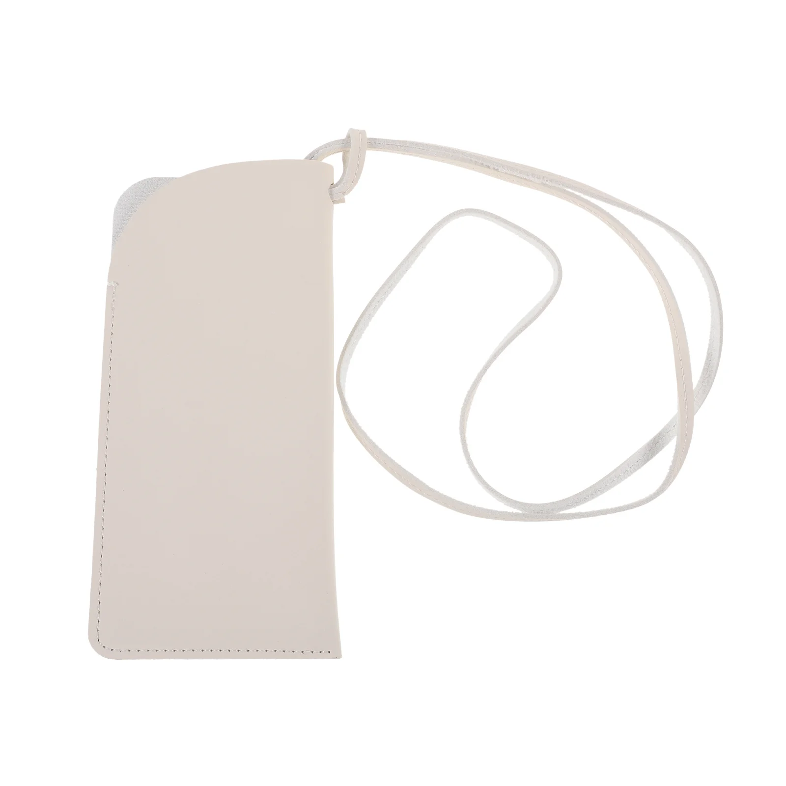 

PU Glasses Case Hanging Neck Strap Soft Eyeglass Storage Box Sunglasses Organizer Travel Portable Protective Holder