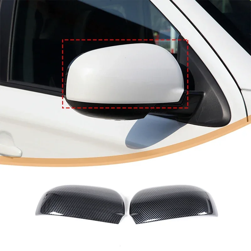 

For Mitsubishi Outlander 2013-21 ABS Carbon Fiber Car Rear Side Mirror Cover Decorative Car Accessories(No Turn Signal Version）