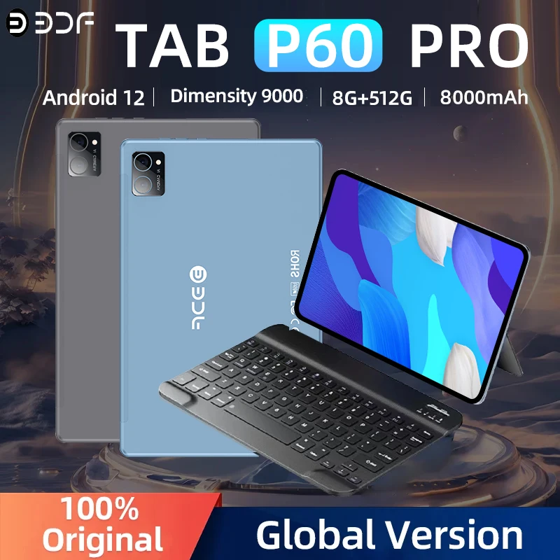 แท็บเล็ต PC เดิม bdf Pro 10.1นิ้ว8GB RAM 512GB ROM Android 12 TEN Core 3G 4G LTE อินเทอร์เน็ต WiFi อินเทอร์เน็ตทุกรุ่น BT