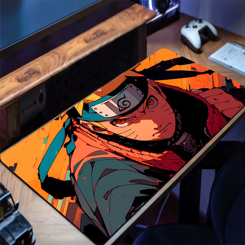 

Mousepad PC Gaming Accessories Computer Cabinet Extended Mat Non-Slip Cool Mouse Pad Naruto Anime Keyboard Pad Office Desk Mat