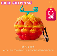 2025 One Piece Devil Fruit For Airpods 4 CaseAnime Silicone Protective Earphone Cover For Airpods Pro 2 Case/Airpods 3 2 1 Case