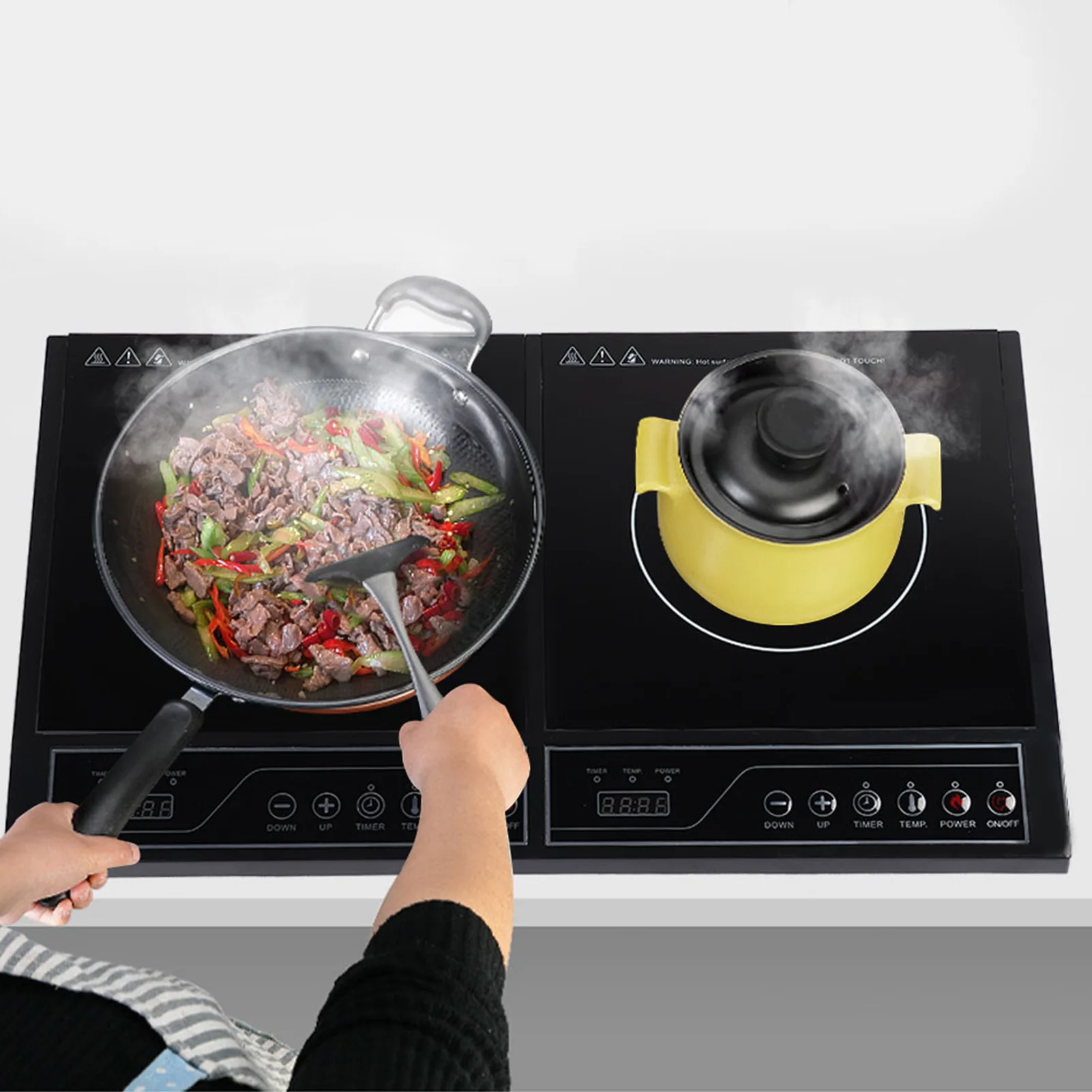 

/2000W Home Kitchen Electric Double Induction Cooktop Touchpad Induction Cooker Electric Countertop