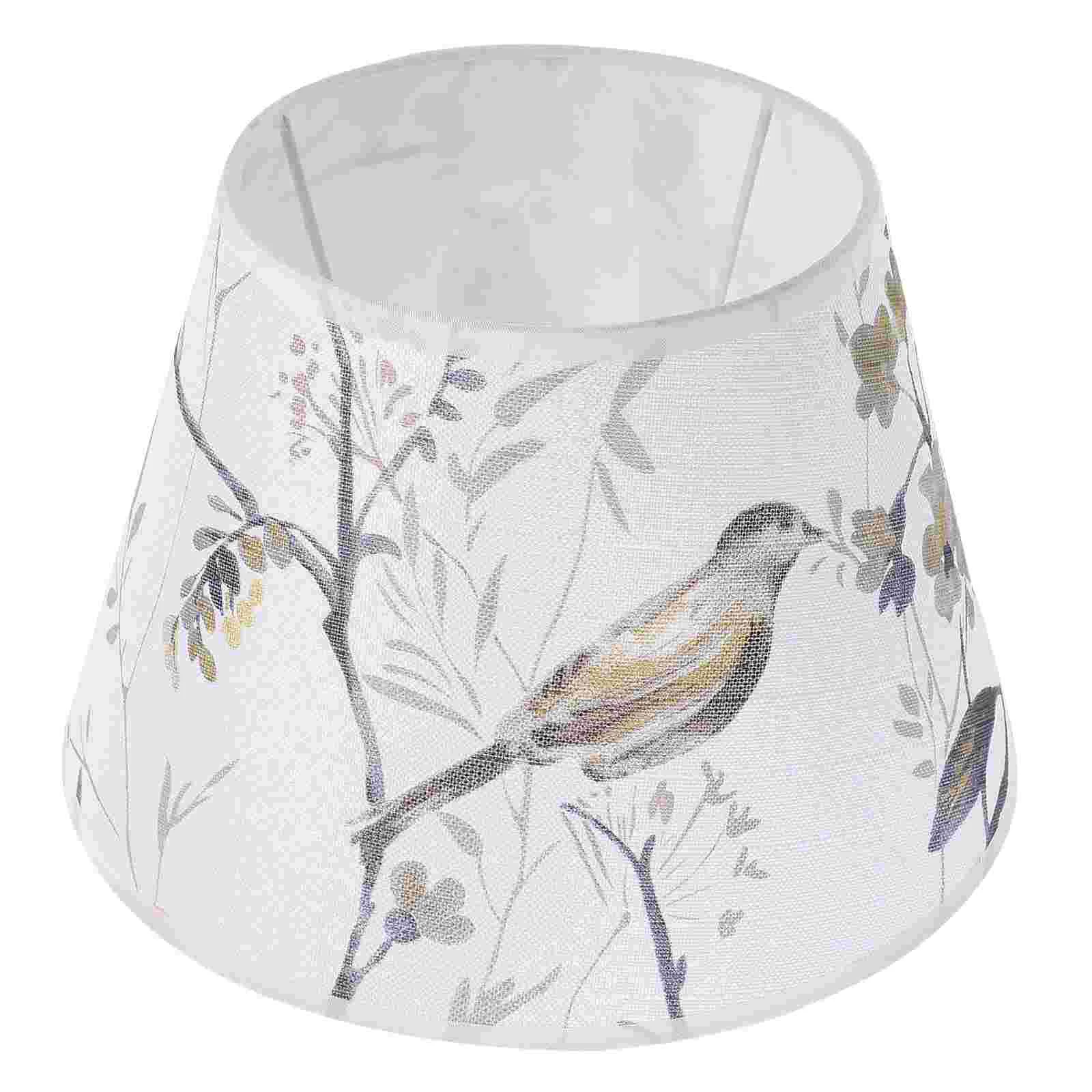 Decked Accessories Decorative Lamp Shade Shades Floor Lamps Replacement Cover Lampshades Table Bedside Flower Bird Fabric