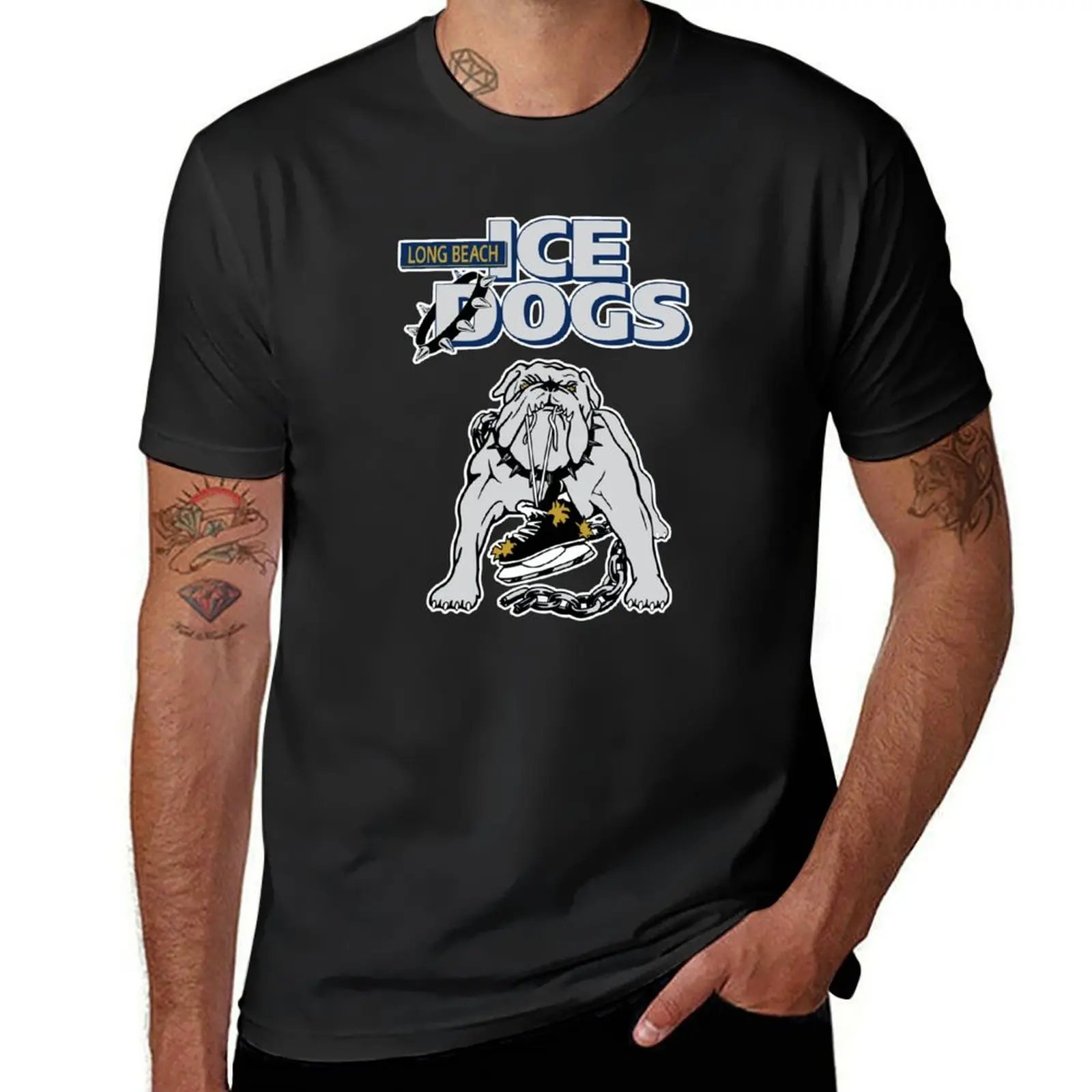 Long Beach Ice Dogs T-Shirt summer tops plus size tops men workout shirt