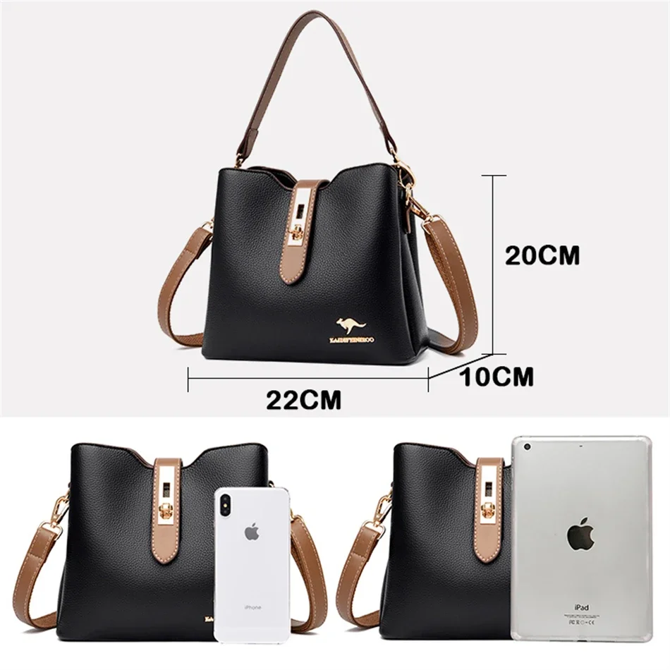 Large Capacity Shoulder Bags for Women 2022 Trend High Quality Leather Messenger Bags Fashion Tote Bag Luxury Designer Handbags