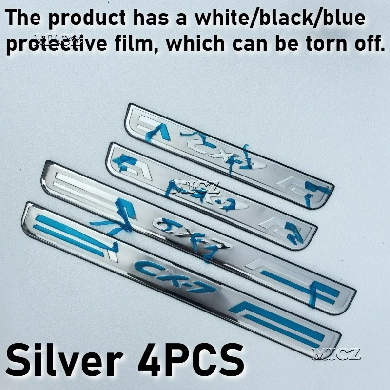 

For Mazda CX-7 2008 - 2015 Car Styling Car Accessories Stainless Steel Car Door Cover Outside Door Sill Plate Scuff Plate