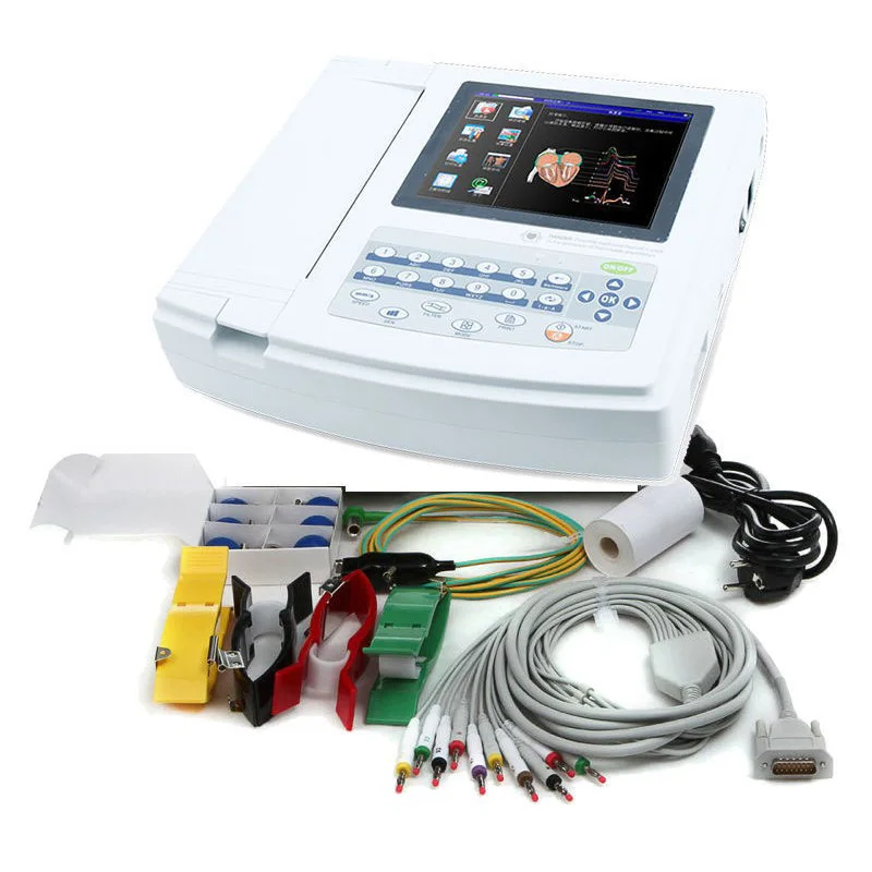 High Quality Cheap Price Portable 12 Channel 12 lead  /  Ectrocardiograph machine