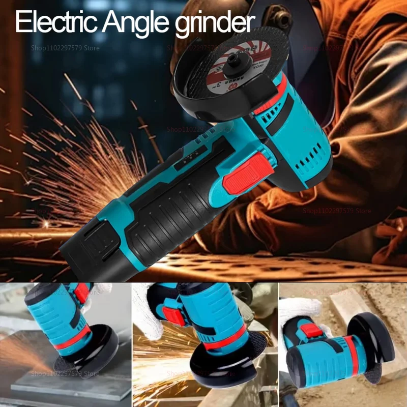 Polisher Cutting Tool for DIY Home Renovation and Metal WoodWORK 12V Cordless Angle Grinder Brush Cutter Portable image 3