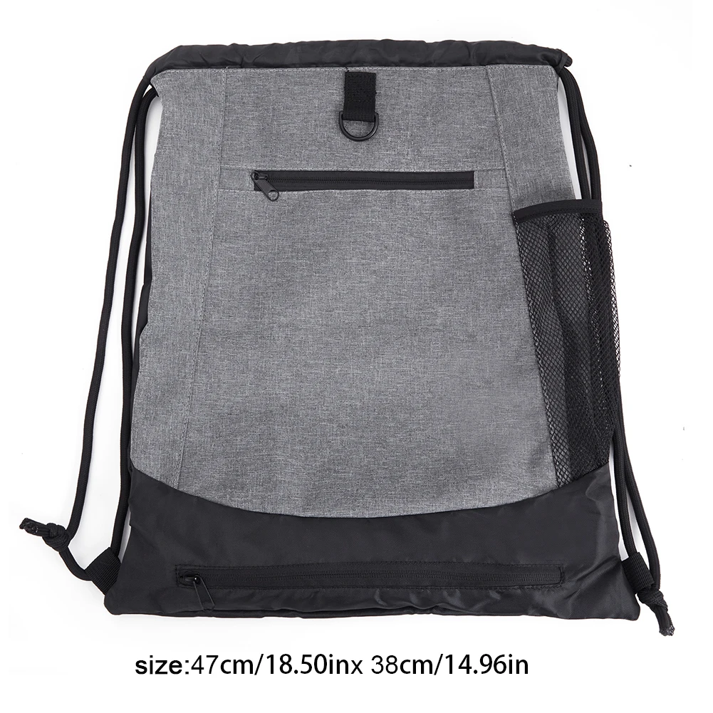 Drawstring Basketball Backpack with Detachable Mesh Bag Foldable Soccer Backpack Large Capacity Sports Sack Bag Travel Trip Bag view 6