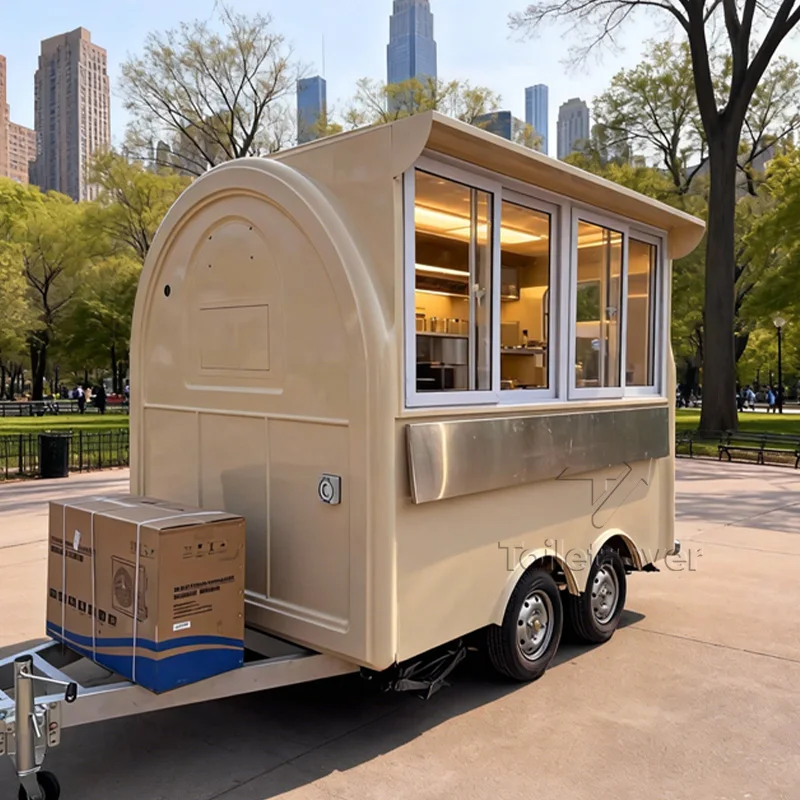 

Mobile Pop Up Food Truck Doner Kebab Burger Tacos Fried Chicken Baked Potatoes Food Trailer with Full Kitchen