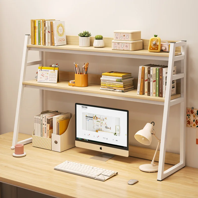 

Bookshelf Desk Shelving Desktop Office Shelves Children's Storage Rack Computer Table Small Bookcase Study Desk Bookshelf